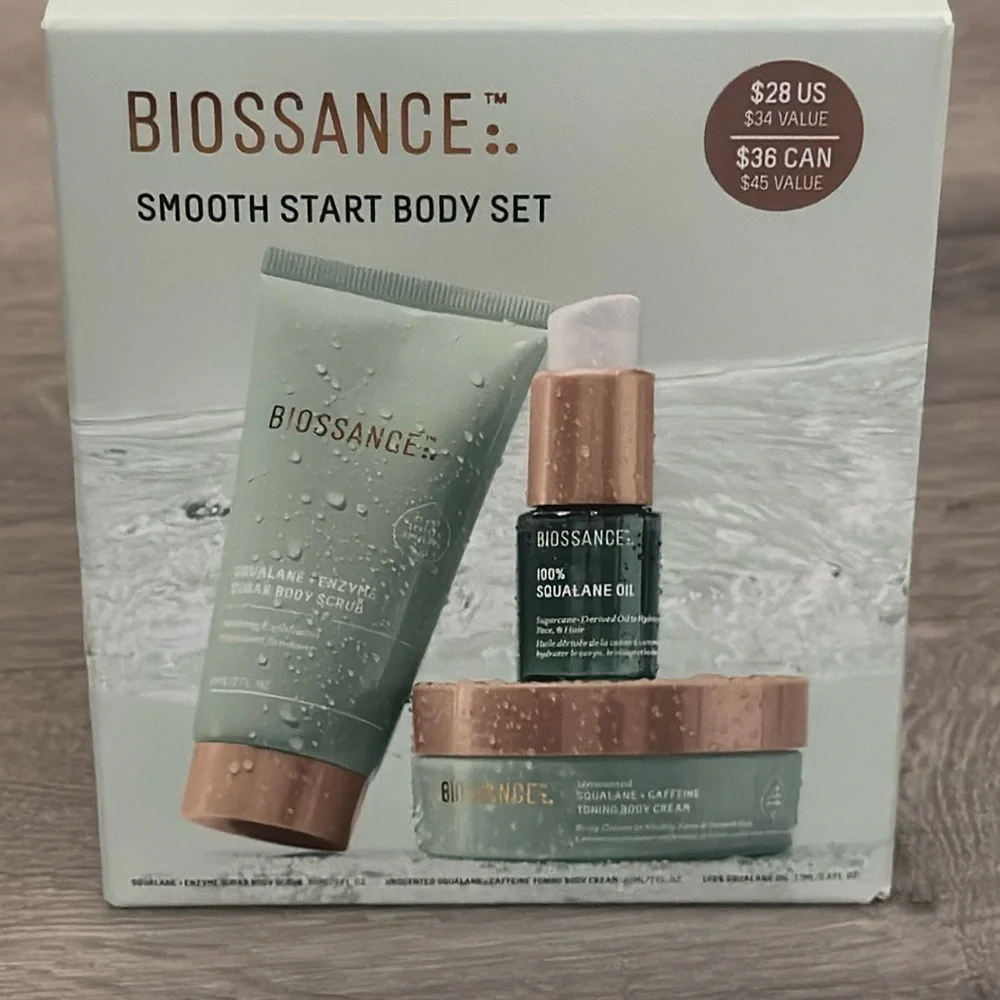 Biossance Smooth Start Body Set Travel Size